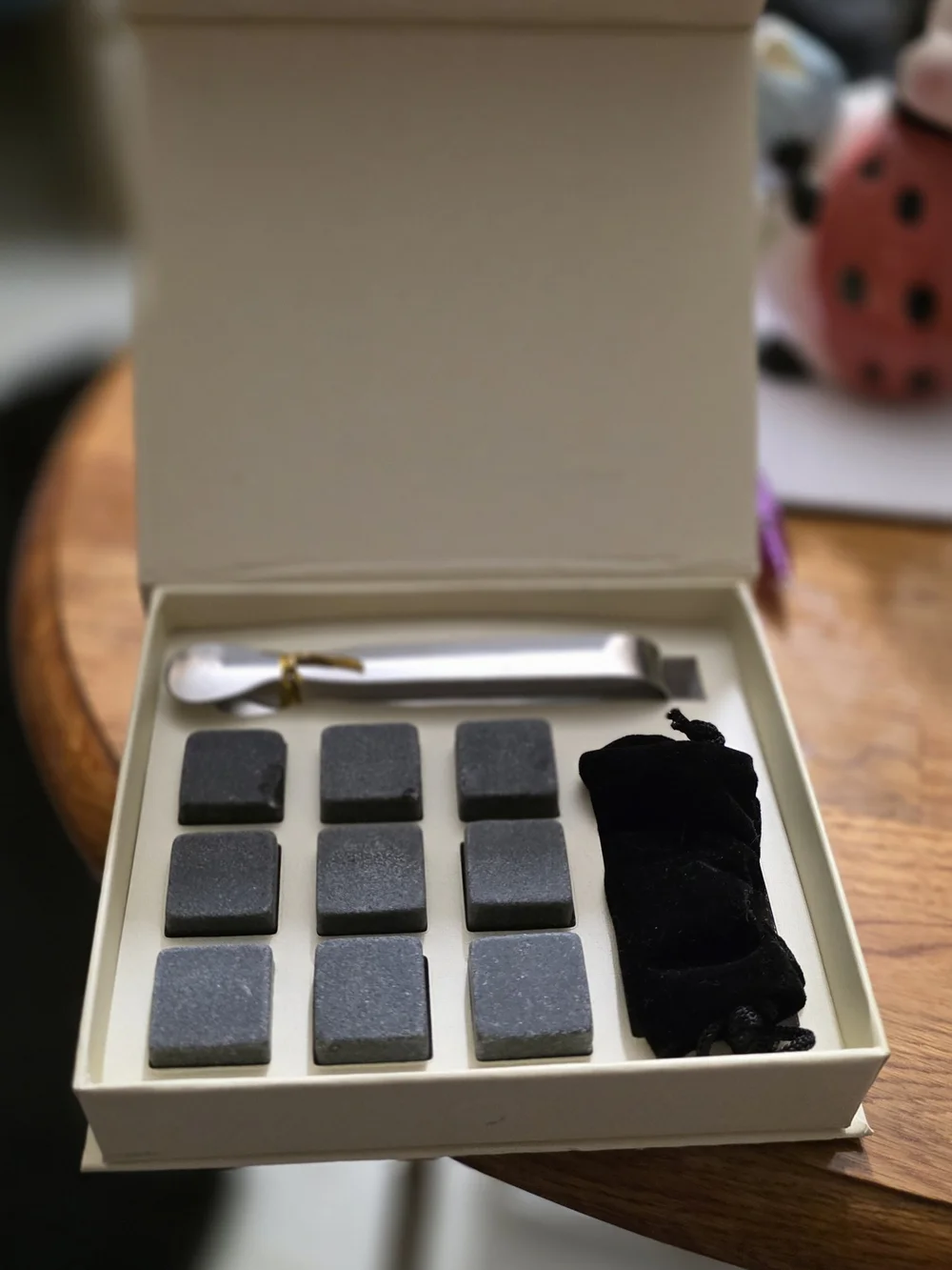 Chill Rocks Set of 9 Whiskey Stones - Soapstone (Cream)